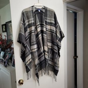 Blanket outerwear poncho-like piece